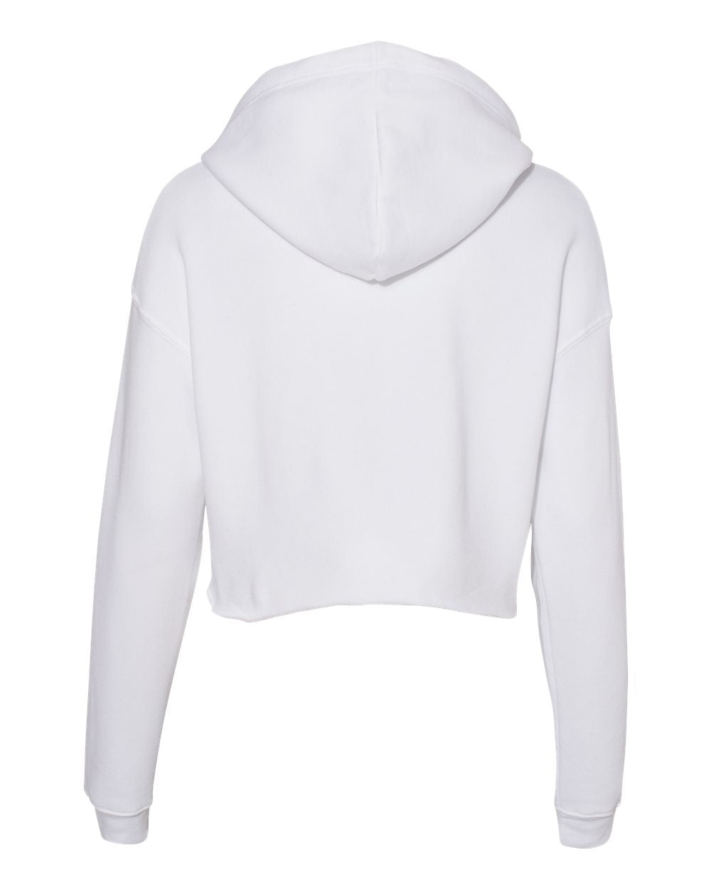 Womens Cropped Fleece Hoodie
