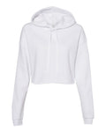 Womens Cropped Fleece Hoodie