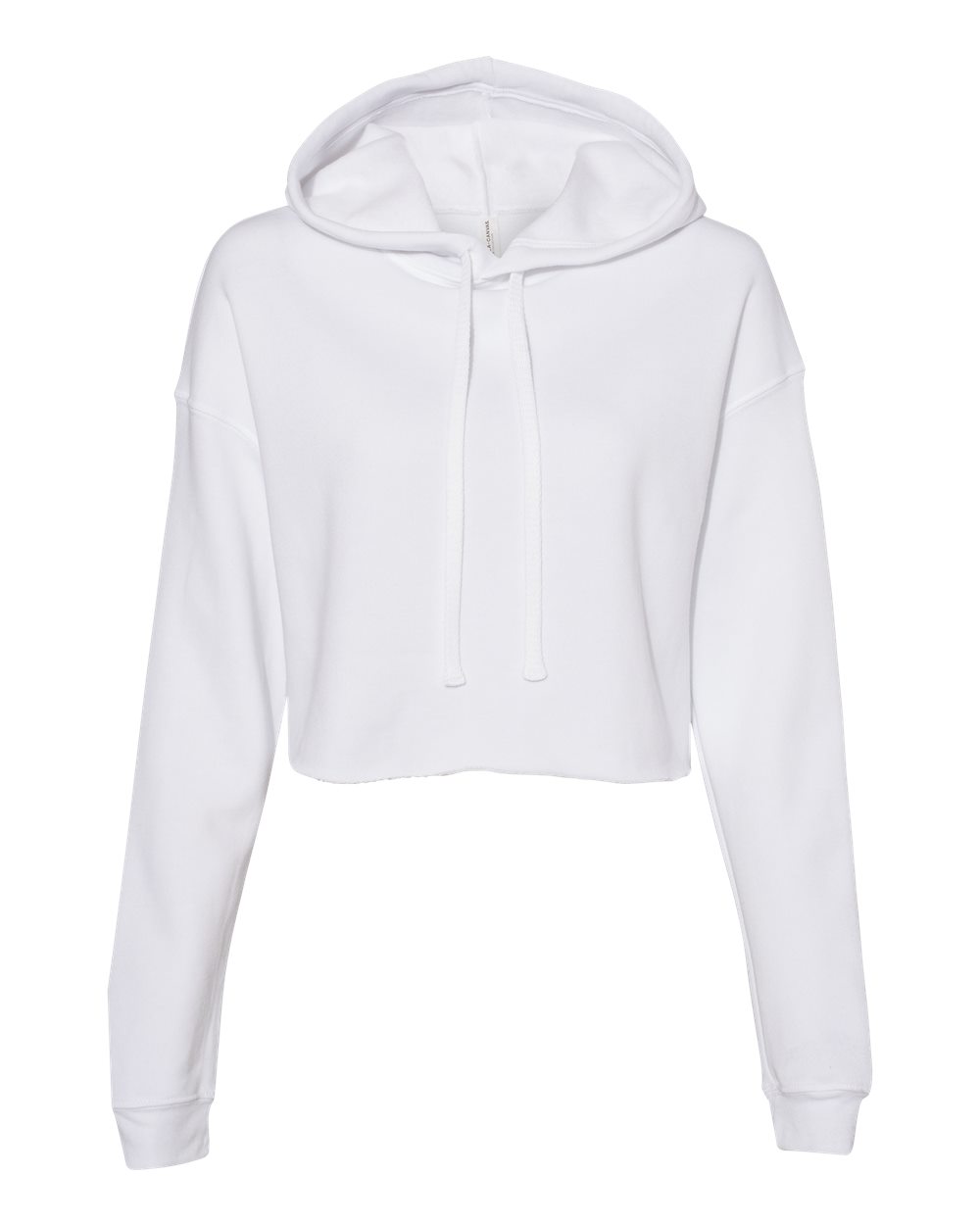 Womens Cropped Fleece Hoodie