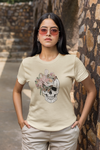 Distressed Flower Skull T-Shirt - Thumbnail 1