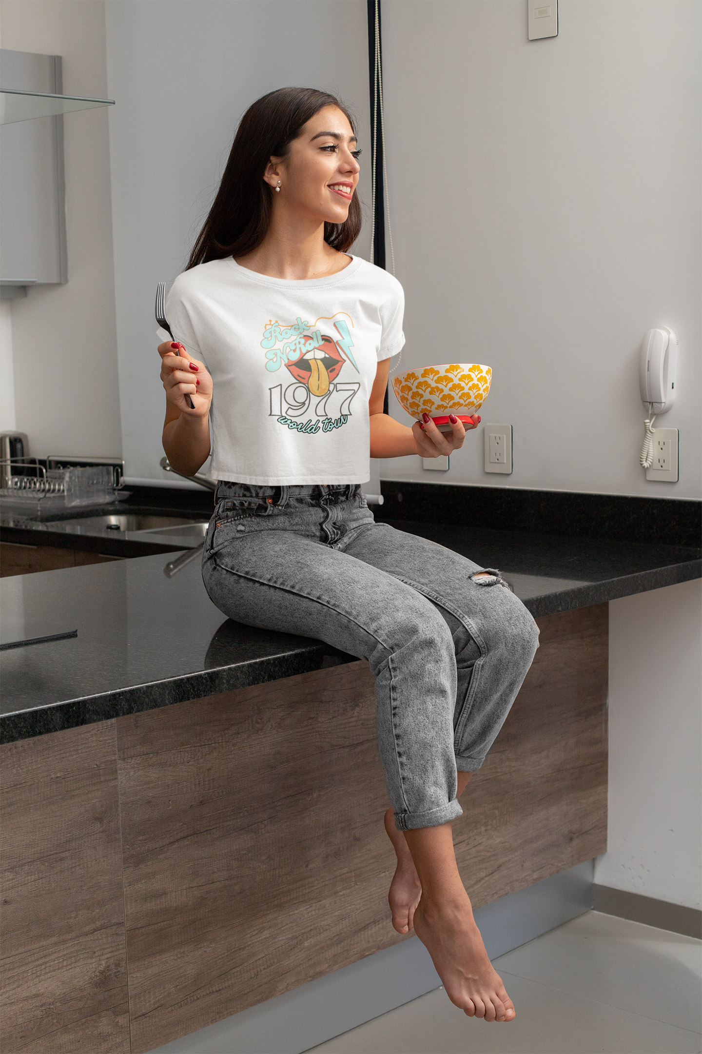 Rock N Roll Crop Top