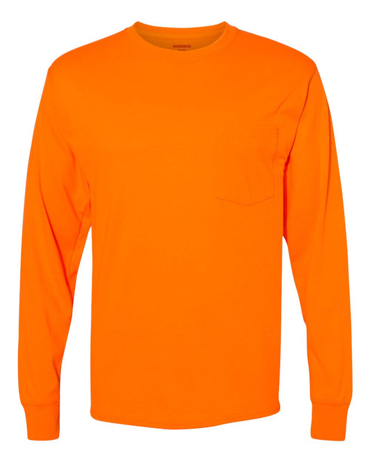 Hanes Workwear Long Sleeve Pocket Tee